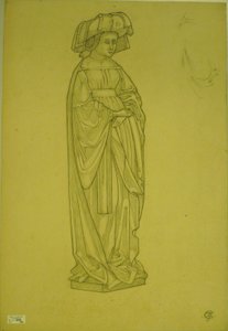 ブルボンのイザベラの墓から掃除人の一人を描いた 作： Pierre Cuypers